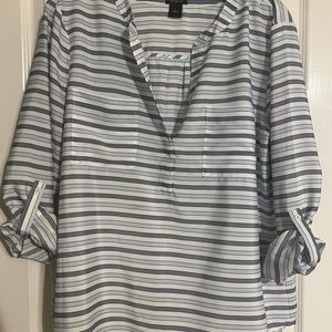 Long sleeve striped blouse Ann Taylor